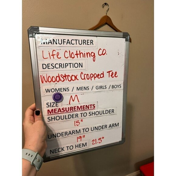 Women's Life Clothing Co Woodstock Cropped Tee Size M [EXCELLENT] - Picture 4 of 4